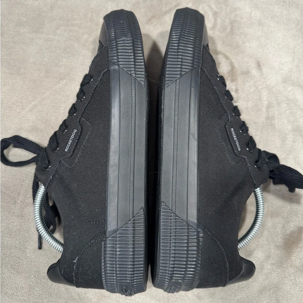 Rocket Dog Black Low-Top Canvas Sneakers - Picture 9 of 11